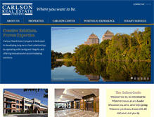 Tablet Screenshot of carlsonrealestate.biz